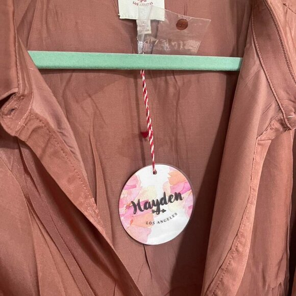 Pink Wrap Tie Dress Just - Picture 5 of 6